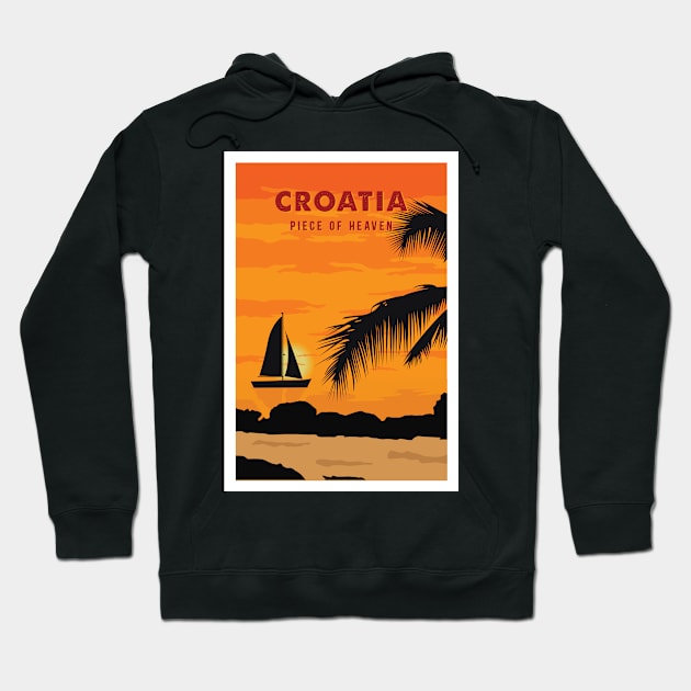 Croatia sunset Hoodie by NeedsFulfilled